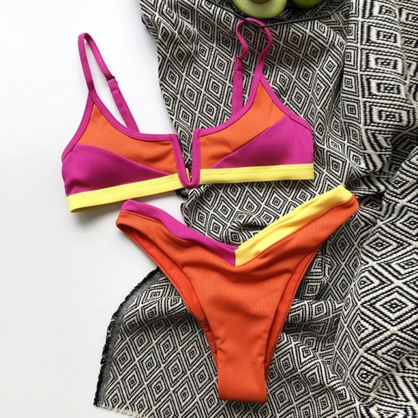 Damen-Bikini P304 orange L