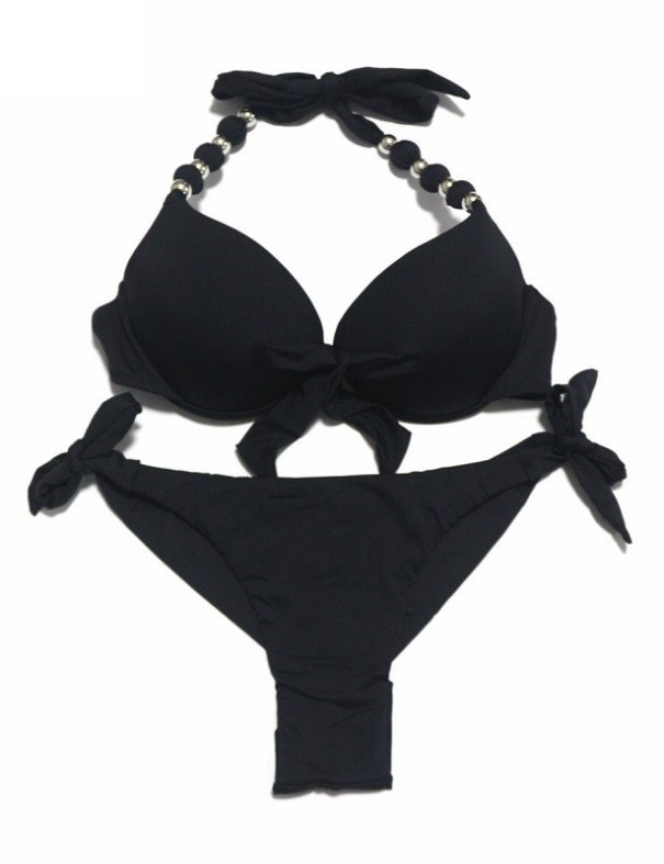 Damen-Bikini P492 schwarz L