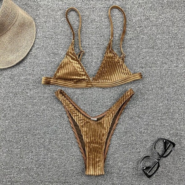 Damen-Bikini P510 golden M