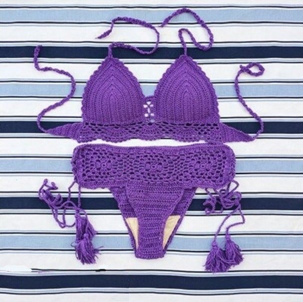 Damen-Bikini P521 lila XS