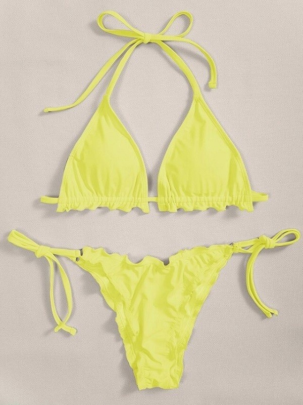 Damen-Bikini P537 gelb L