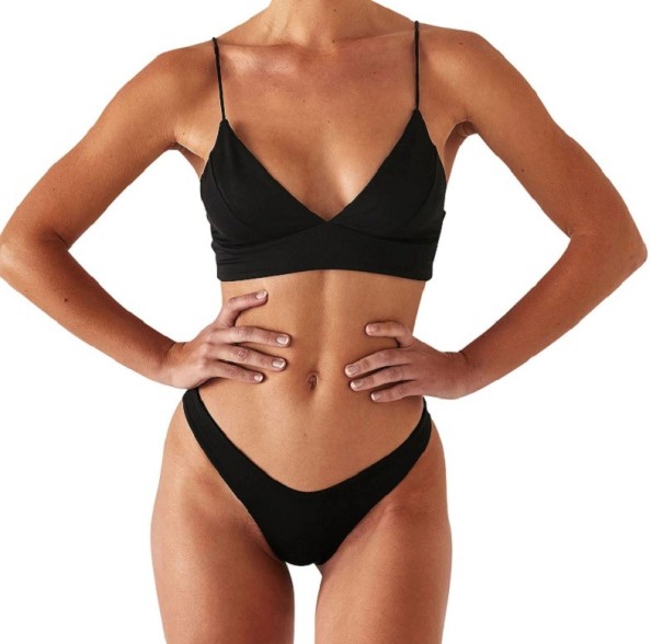 Damen-Bikini P798 schwarz S