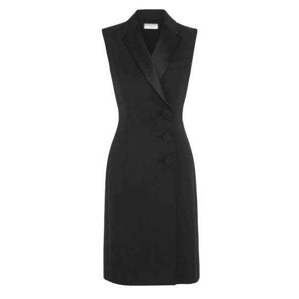 Damen-Blazerkleid schwarz P2406 L