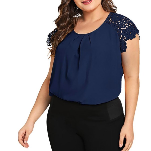 Damen-Bluse in Übergröße dunkelblau XL