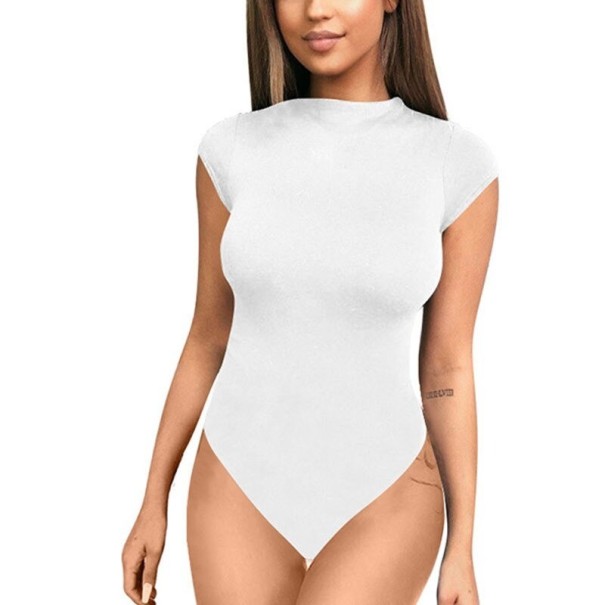 Damen-Body mit kurzen Ärmeln B757 weiß S