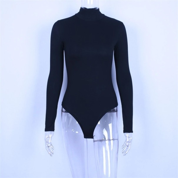 Damen-Body mit langen Ärmeln B682 schwarz M
