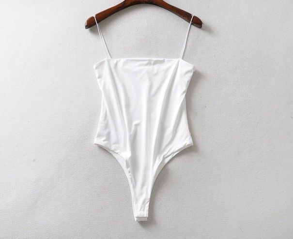 Damen-Body mit Spaghettiträgern B337 weiß S