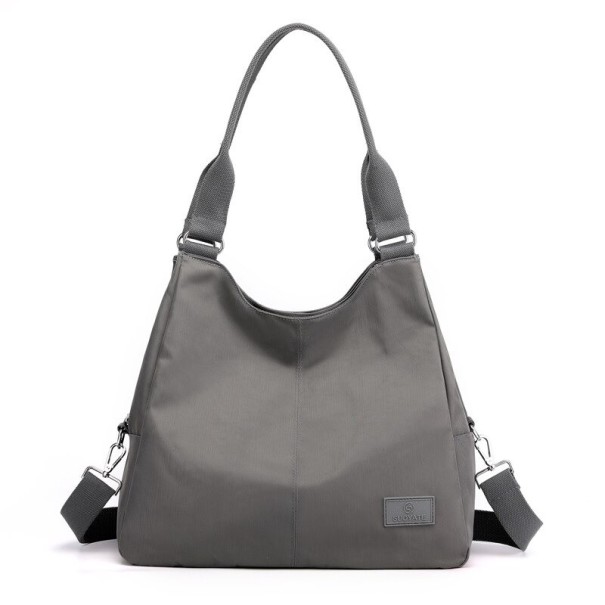 Damen-Canvas-Handtasche M1082 grau
