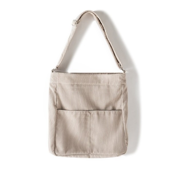 Damen-Canvas-Handtasche M1085 beige