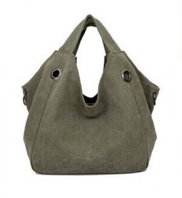 Damen-Canvas-Handtasche M1146 armeegrün
