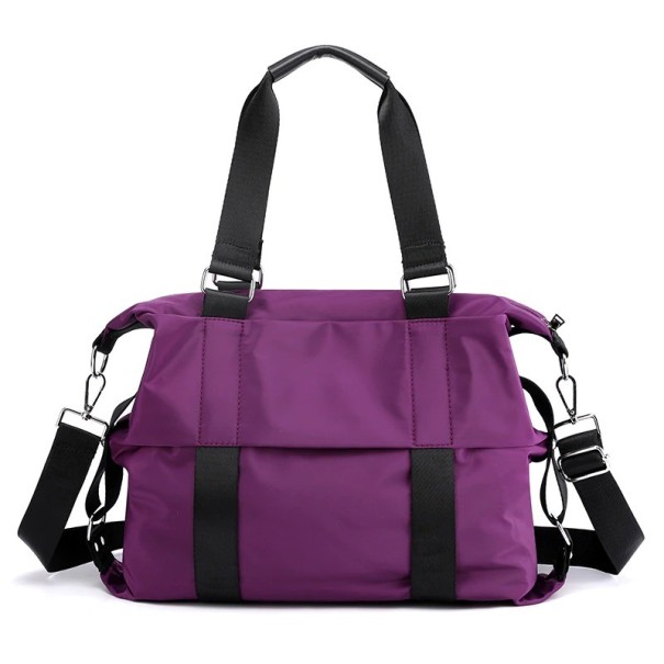 Damen-Canvas-Handtasche M1357 dunkelviolett