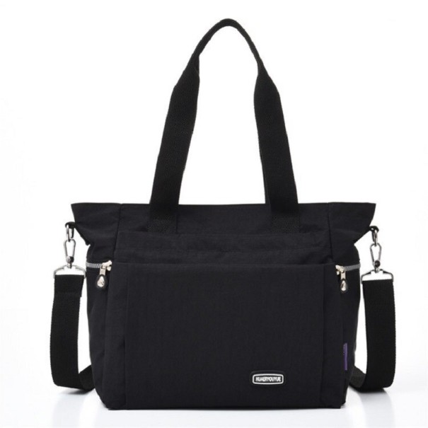 Damen-Canvas-Handtasche M957 schwarz