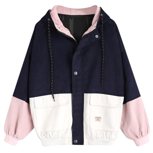 Damen-Cordjacke J783 blau XL