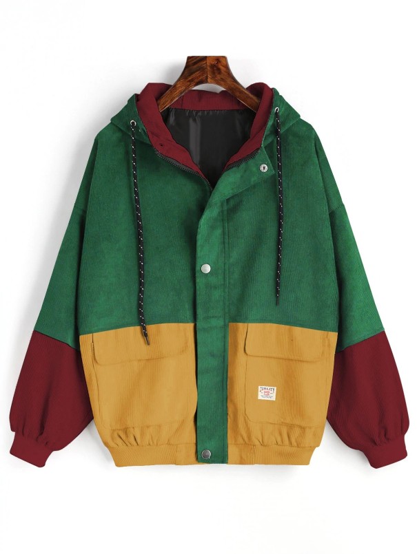 Damen-Cordjacke J783 grün S