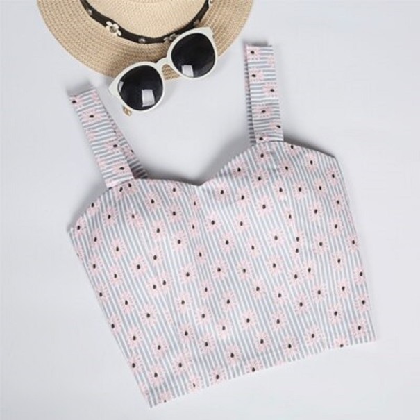 Damen-Crop-Top mit Muster 6