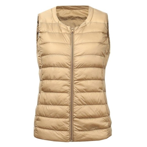 Damen-Daunenweste P1363 golden XXL