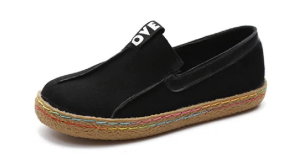 Damen-Espadrilles aus Wildleder J1758 schwarz 37