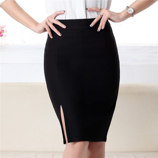 Damen-Etuirock mit Schlitz G62 schwarz S