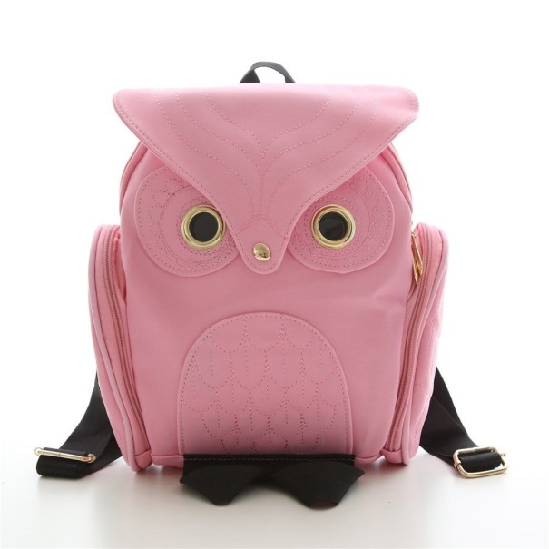 Damen-Eulenrucksack rosa