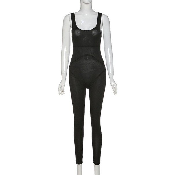 Damen-Fitness-Overall A2056 schwarz M