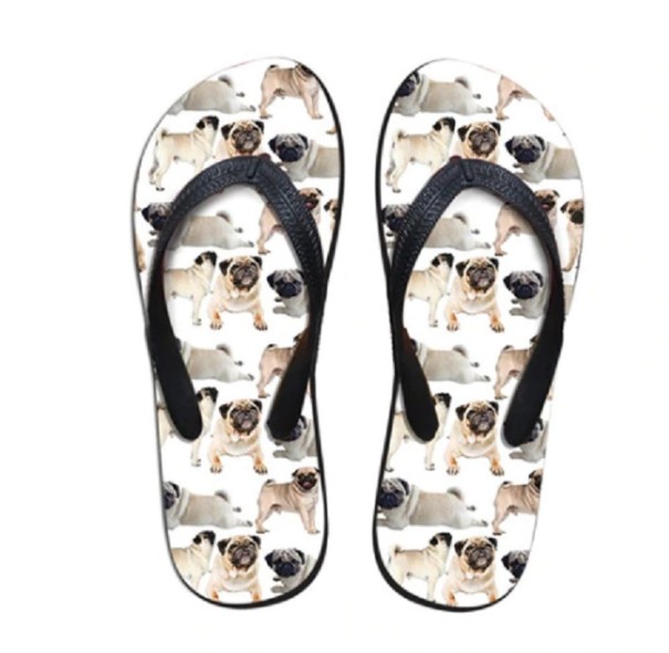 Damen-Flip-Flops mit Hundemotiv 38 6