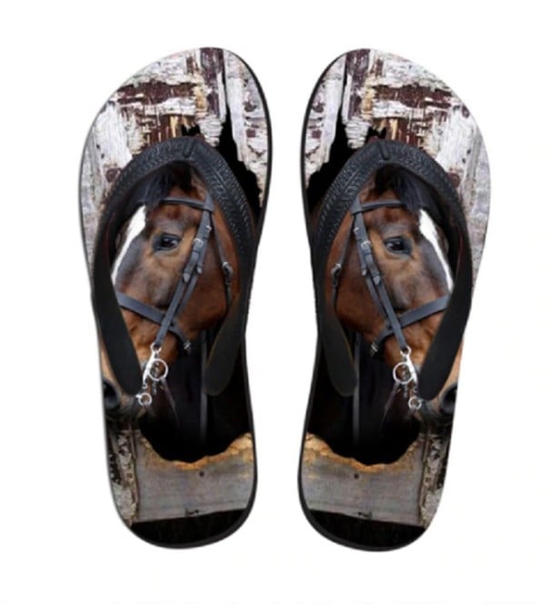 Damen-Flip-Flops mit Tiermotiv 37 5