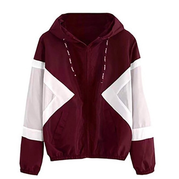 Damen-Frühlingsjacke P1381 weinrot L