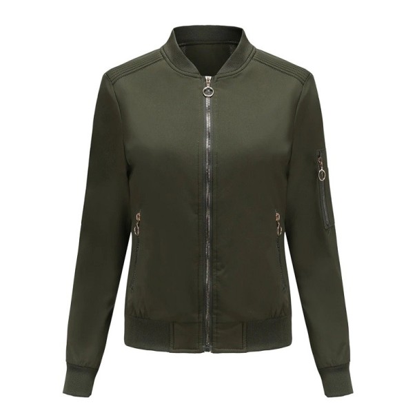 Damen-Frühlingsjacke P1723 armeegrün L