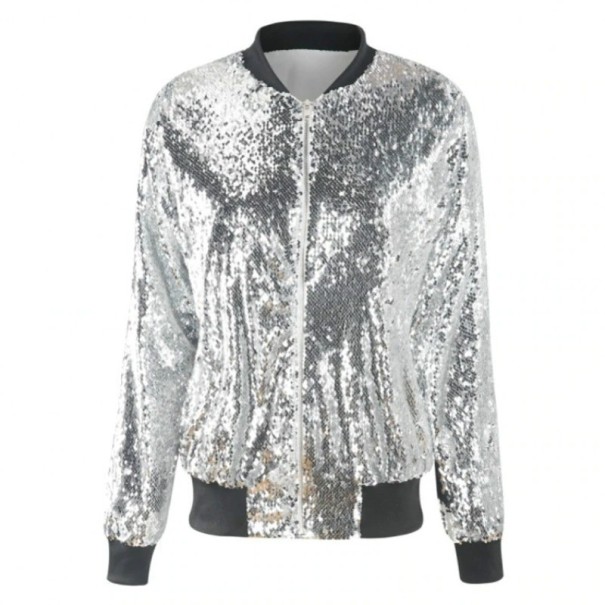 Damen Frühlingsjacke P1895 silbern XS