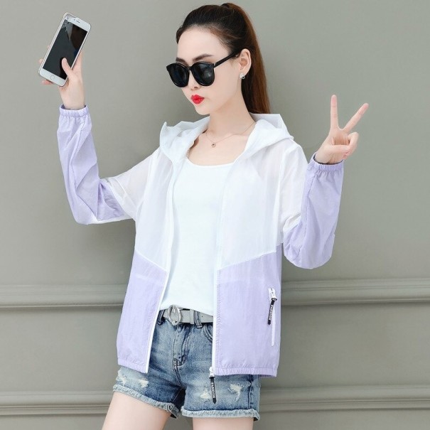 Damen-Frühlingsjacke P2154 hellviolett M