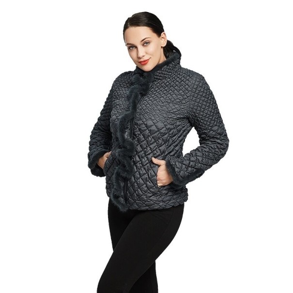 Damen Herbstjacke A1876 dunkelgrün 4XL