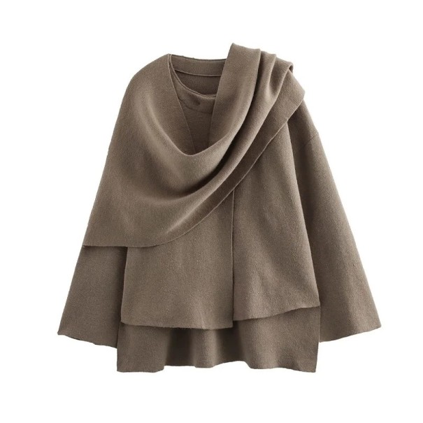 Damen Herbstjacke mit lockerer Passform Eleganter schichtbarer Kragen Stilvolle Stadtjacke Modische Oberbekleidung Lässige Kleidung für kalte Tage braun S