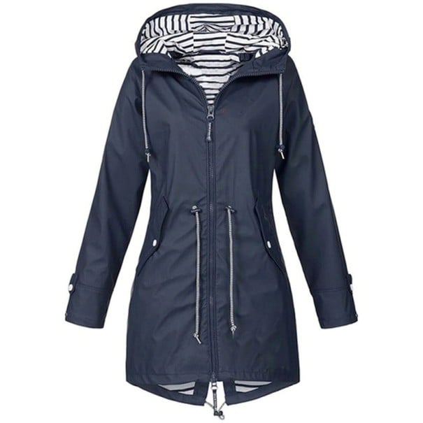 Damen Herbstjacke P1389 dunkelblau 4XL