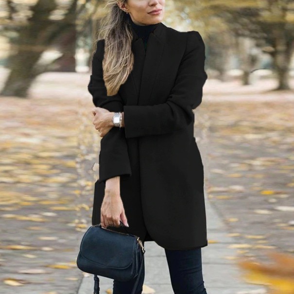 Damen-Herbstmantel B674 schwarz S