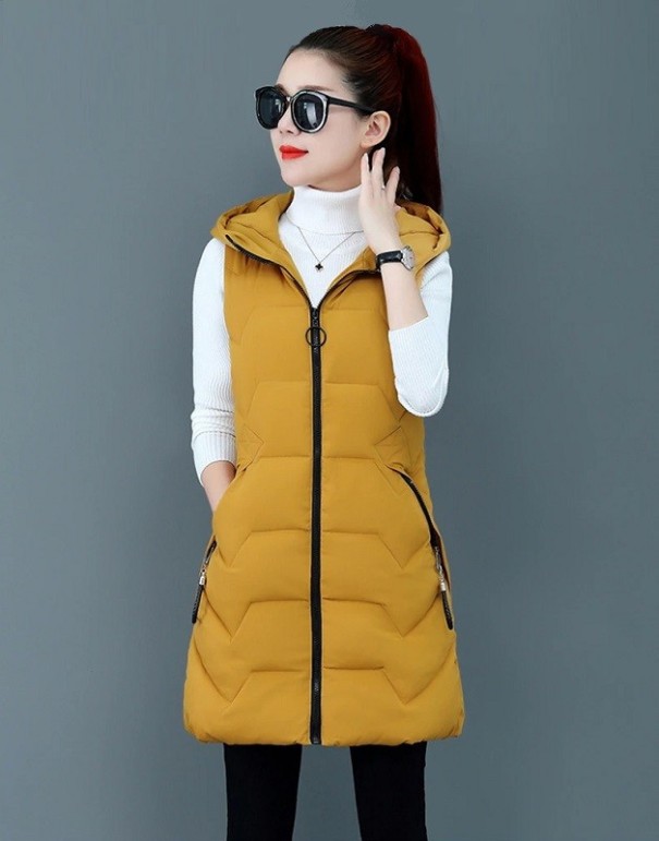 Damen-Herbstweste P1359 senf S