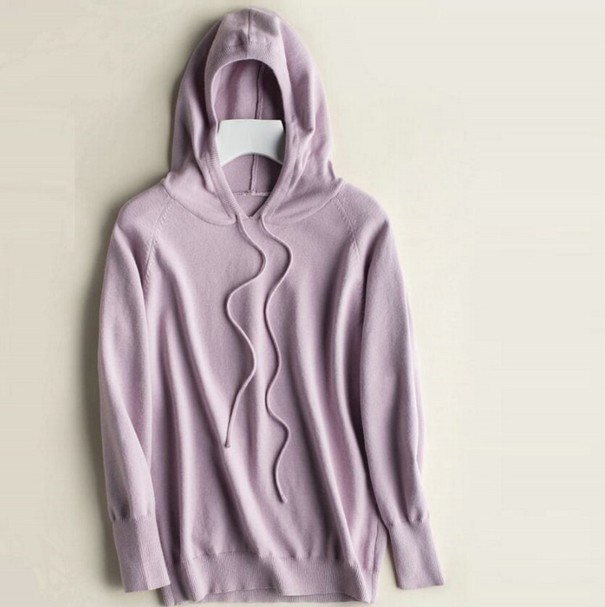 Damen-Hoodie A2127 hellviolett L