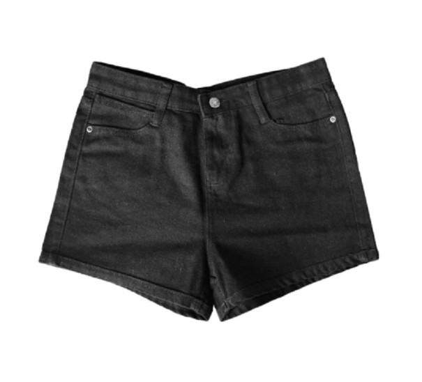 Damen-Jeansshorts Flora schwarz 29