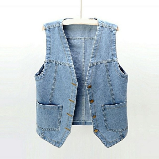 Damen-Jeansweste P1679 hellblau L