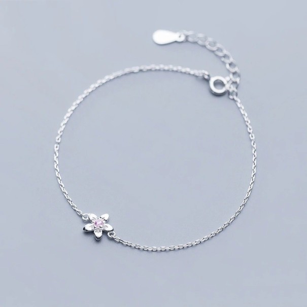 Damen-Kettenarmband mit Blume P227 1