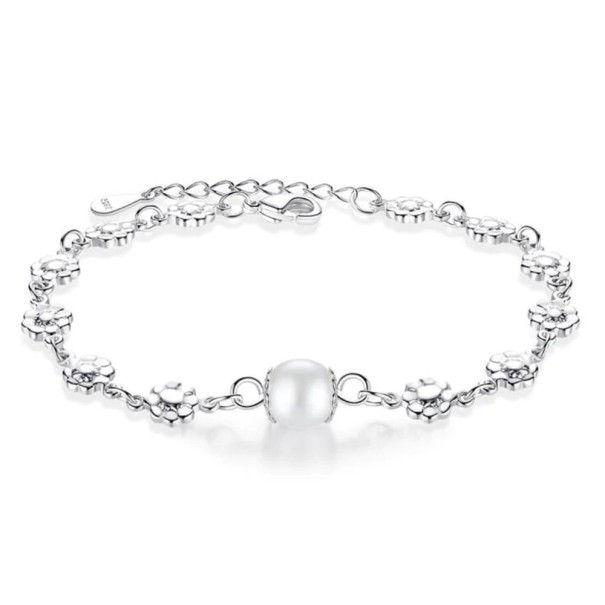 Damen-Kettenarmband mit Perle 1