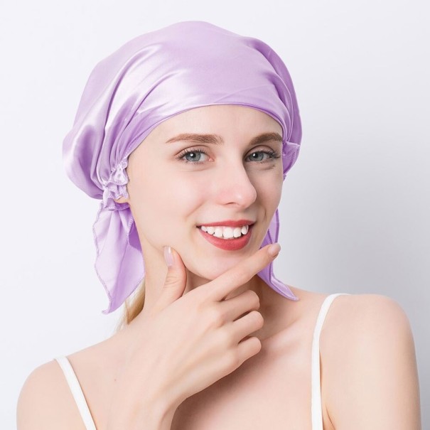 Damen-Kopftuch aus Seide hellviolett