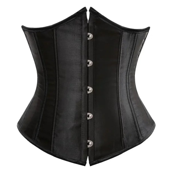 Damen Korsett Mit vorderem Verschluss Schnürung hinten Einfarbig Polyester Spandex Elegantes Top zur Formung von Taille schwarz XXS