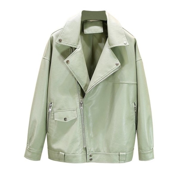 Damen-Kunstlederjacke A1838 grün S