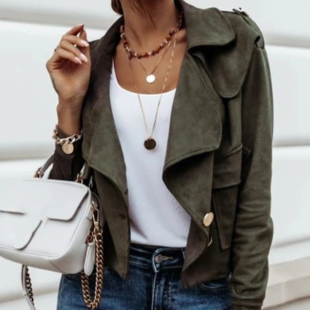 Damen Kurzmantel P2014 armeegrün L