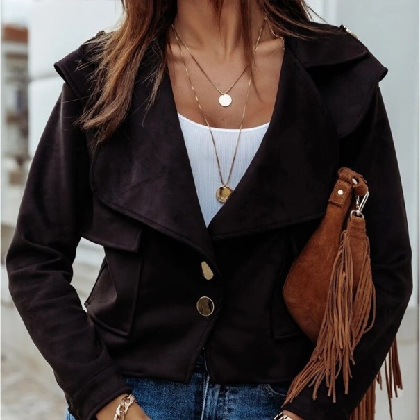 Damen Kurzmantel P2014 schwarz XS