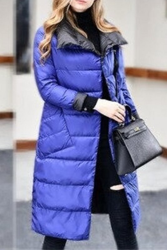 Damen lange gesteppte Wendejacke XS 10 Damen lange gesteppte Wendejacke XS 10