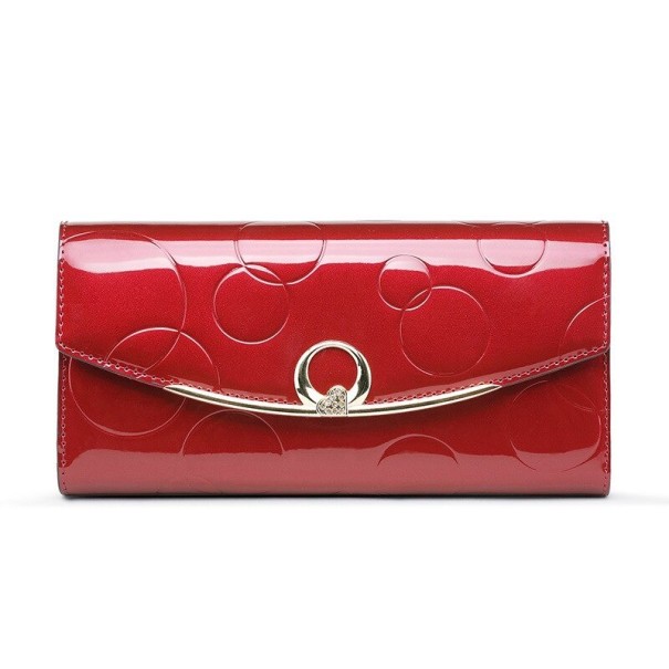 Damen-Lederbrieftasche M301 rot