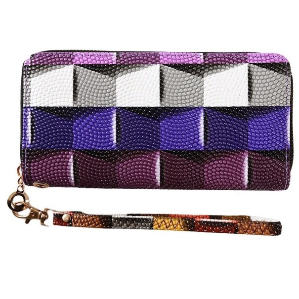 Damen-Lederbrieftasche M317 lila