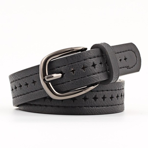 Damen-Ledergürtel L61 schwarz Damen-Ledergürtel L61 schwarz