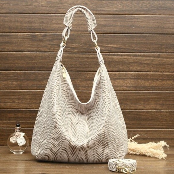 Damen-Lederhandtasche M1240 creme